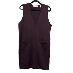 Valerie Steven’s Petites 100% Merino Wool Sleeveless Dress / Size-Medium P